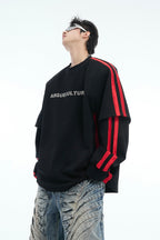 Colorblock Layered Crewneck Sweatshirt