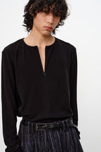 Half Zip Fitted Long Sleeve