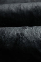 Waxed Black Studded Jeans