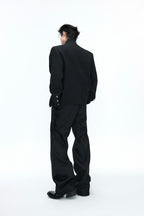 Layered V-Neck Blazer