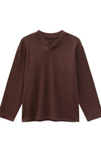 Thermal V-Neck Long Sleeve Tee