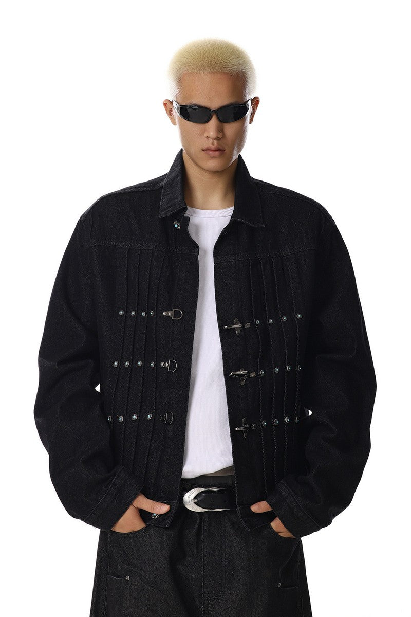 Vintage Buckle Denim Jacket
