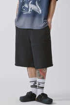 Washed Frayed Street Shorts