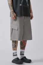 Distressed Utility Cargo Shorts