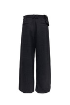 Pleated Jacquard Camo Trousers