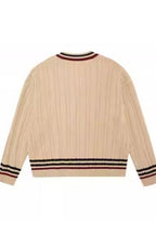 Script Logo Varsity V-Neck Sweater