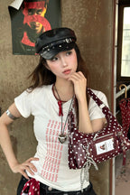 Waxed Polka Dot Bag