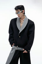 Houndstooth V-Neck Jacket
