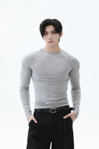 Tencel Fitted Raglan Long Sleeve Tee