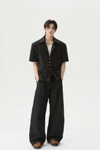 Western Style Buttoned Suit Shirt