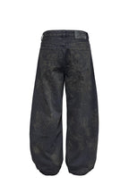 Washed Black Banana Jeans