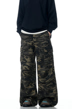 Street Camo Wrinkled Cargo Pants