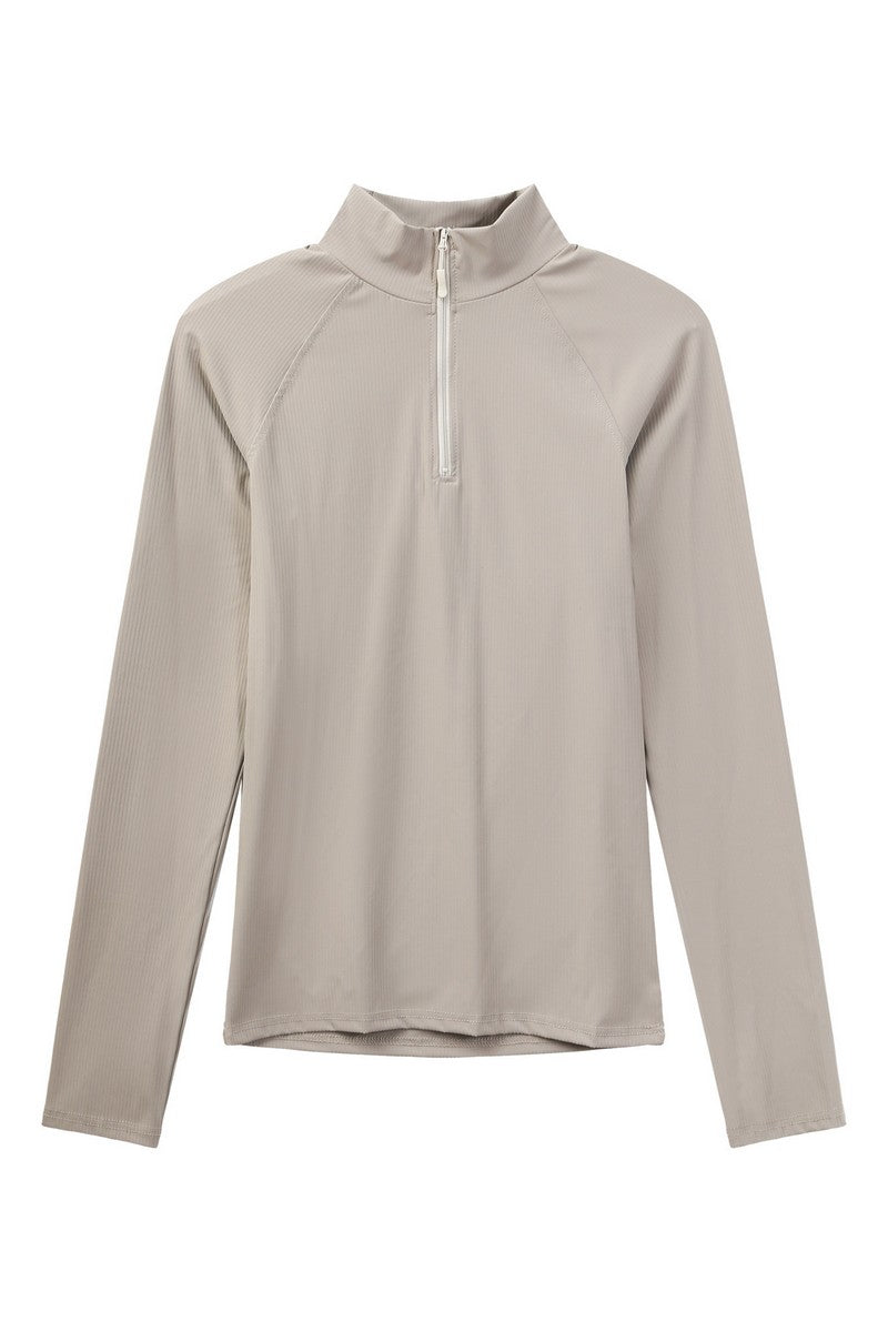 Stretch Dry-Fit Mock Neck Tee