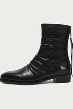 Wrinkled Horsehide Chelsea Boots