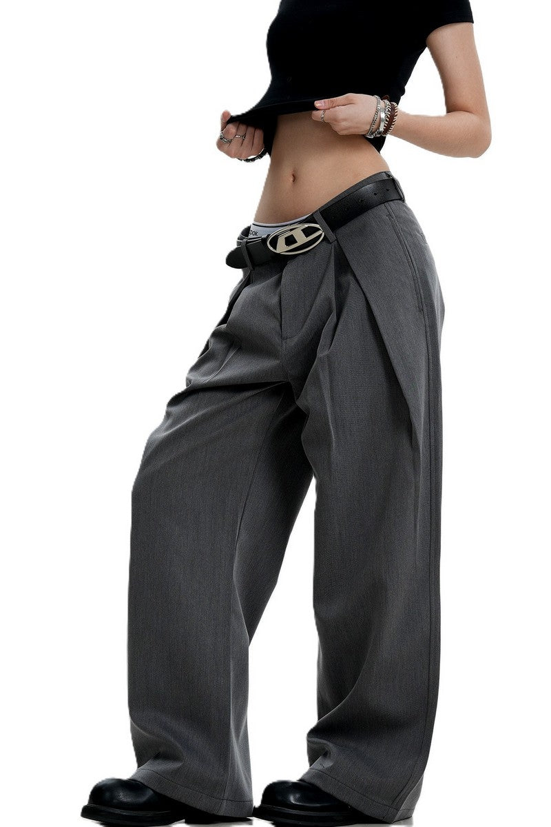 Draped Pleated Trousers