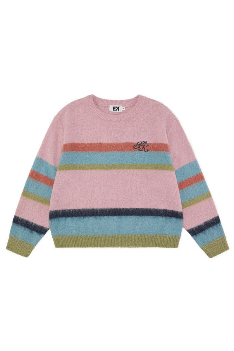 Rainbow Stripe Relaxed Sweater