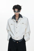 Striped Layered Shirt Jacket