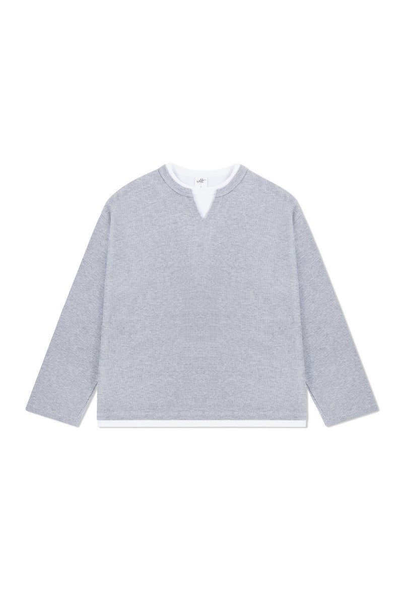 Waffle Layered Henley Long Sleeve - EU Only