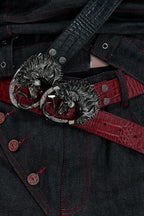 Horse Embossed Studded Belt