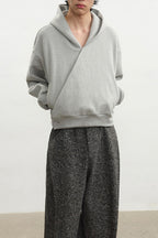 Cross Placket Hoodie