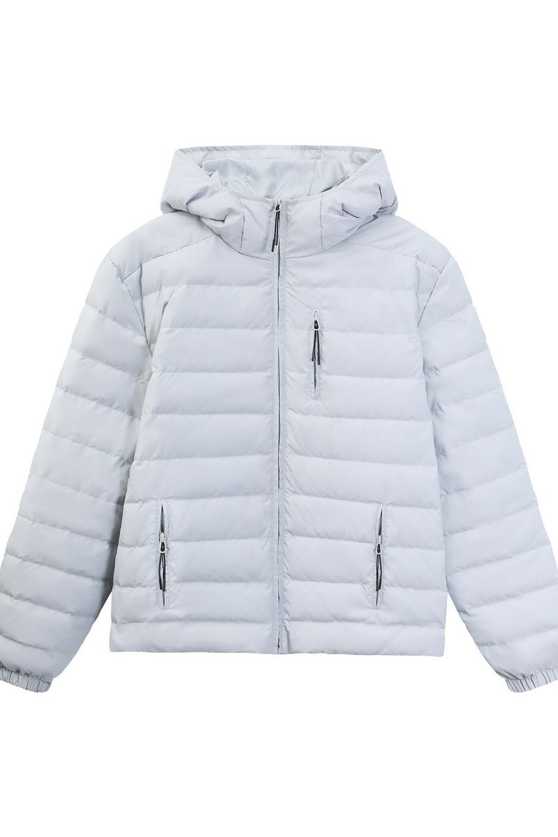 Quilted Down Hooded Puffer Jacket