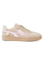 Almond Retro Trainer Sneakers