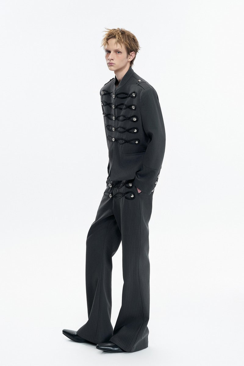 Napoleon Striped Button Jacket