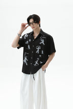Tencel Phantom Print Short Sleeve Shirt