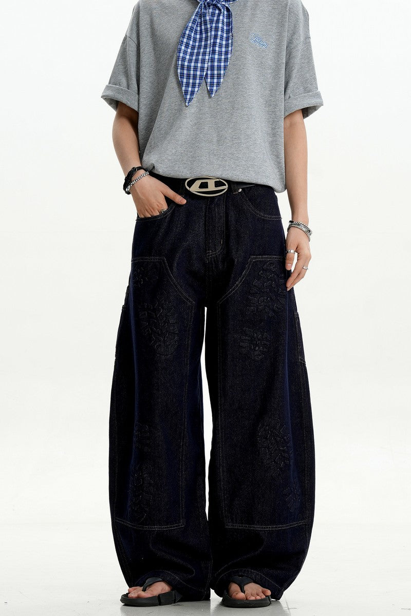 Shoe Print Scythe Jeans