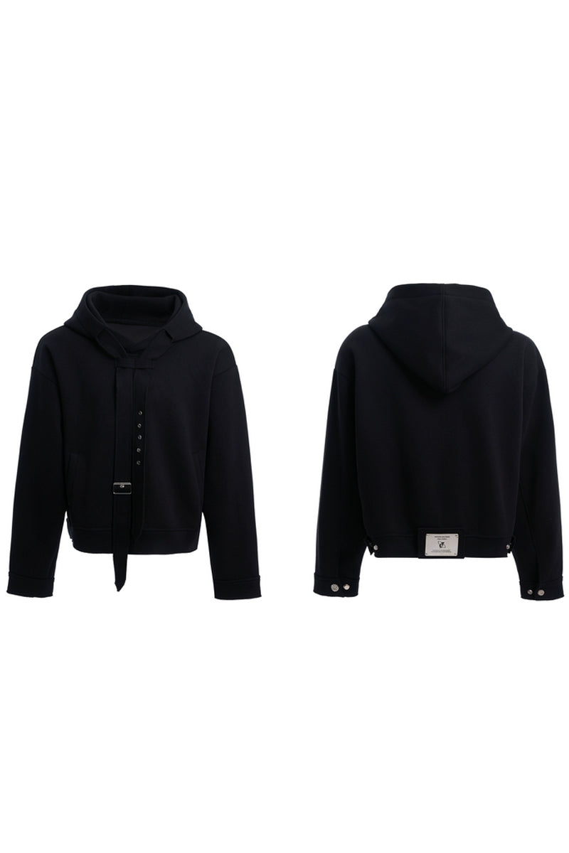 Layered Ribbon Hoodie
