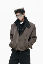 Textured Layered Jacket