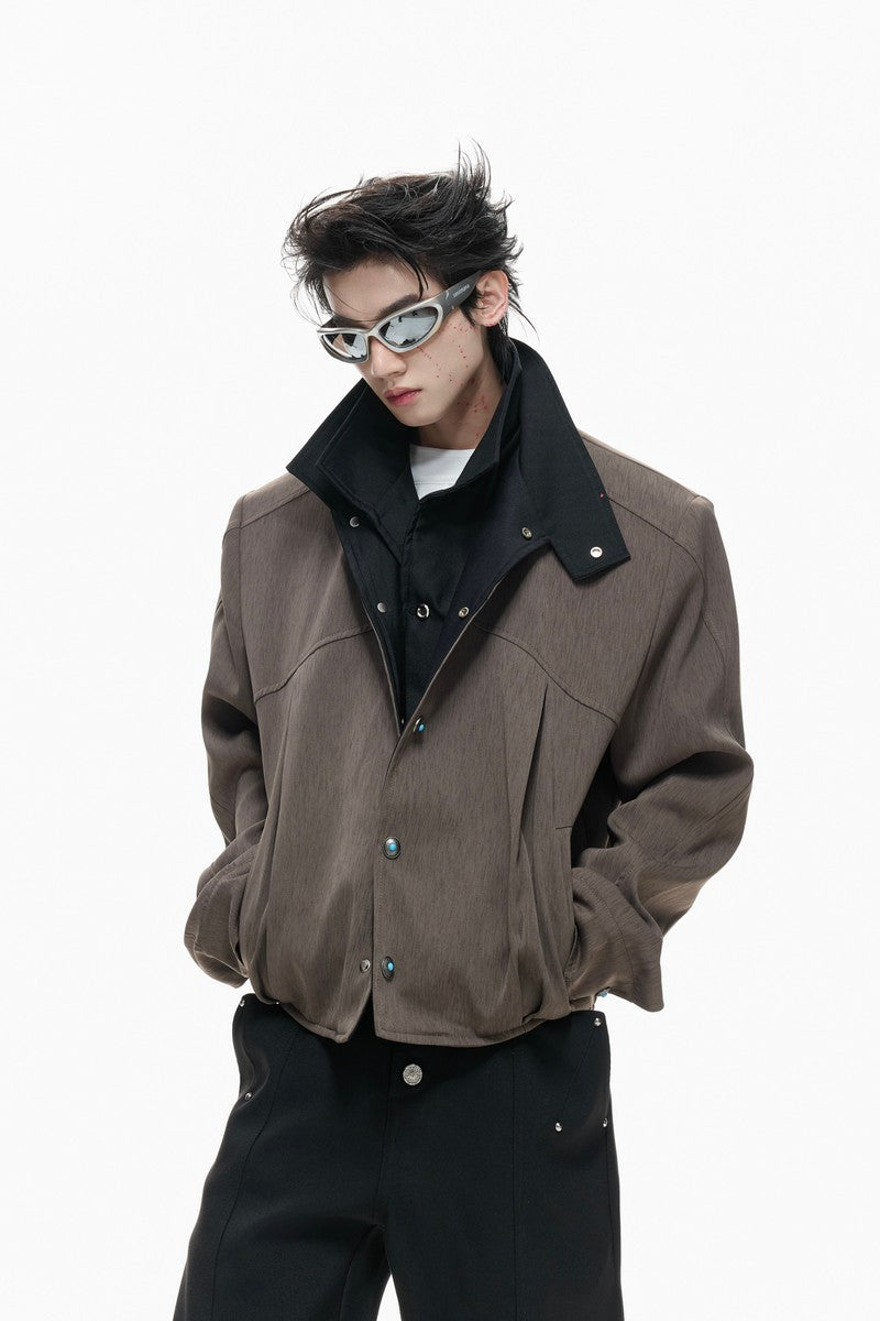 Textured Layered Jacket