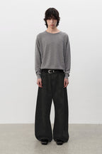 Washed Black Banana Jeans