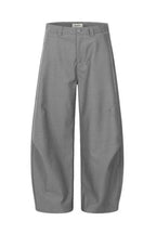 Curved Pleated Trousers