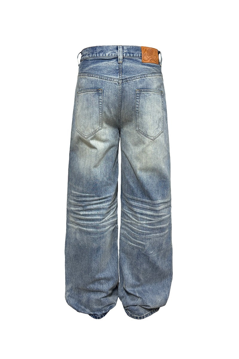 Washed Light Blue Jeans