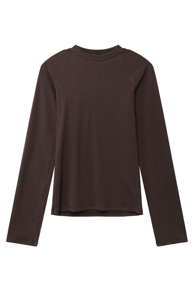 Tencel Fitted Raglan Long Sleeve Tee
