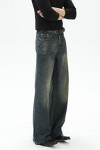Vintage Washed A-Line Jeans