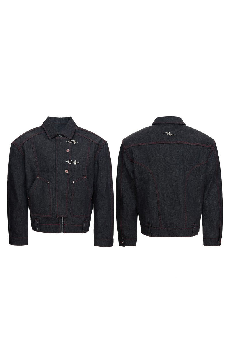 Okayama Raw Denim Bomber Jacket