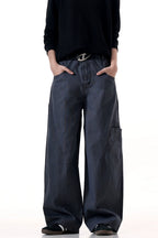 Distressed Gray Relaxed Cargo Pants