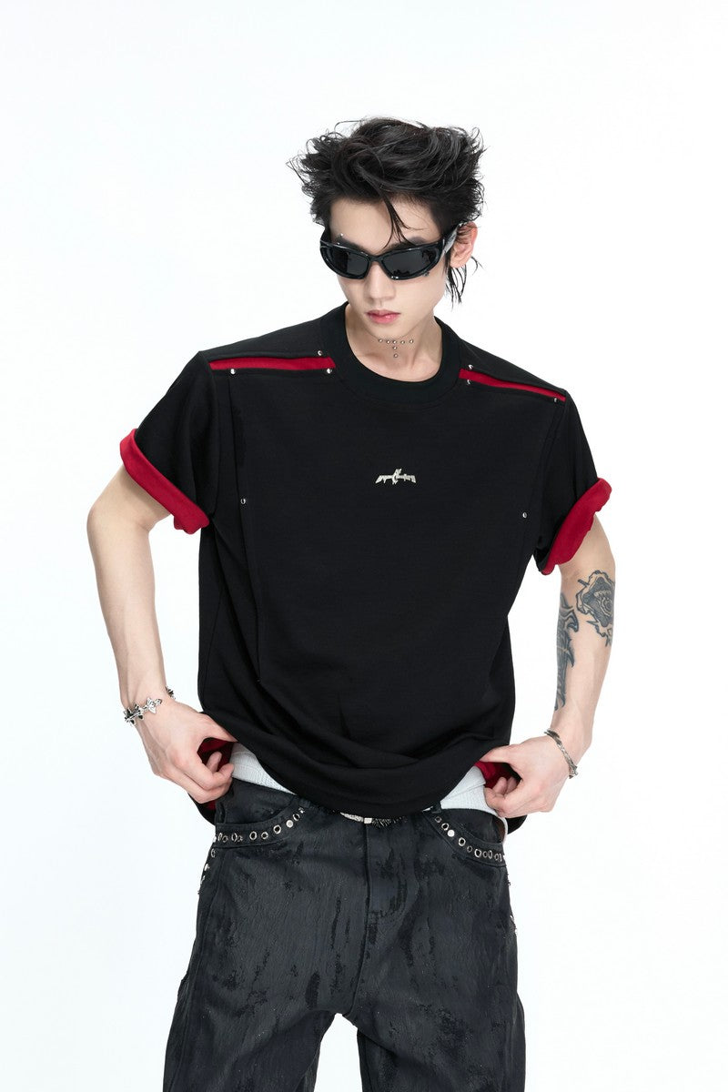 Contrast Crewneck T-Shirt