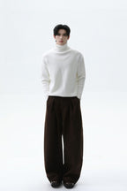 Heavyweight Turtleneck Knit Sweater