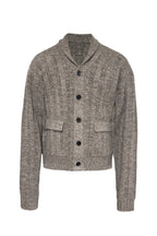 Ribbed Shawl Cardigan