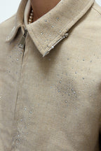 Rhinestone Sequin Cropped Jacket