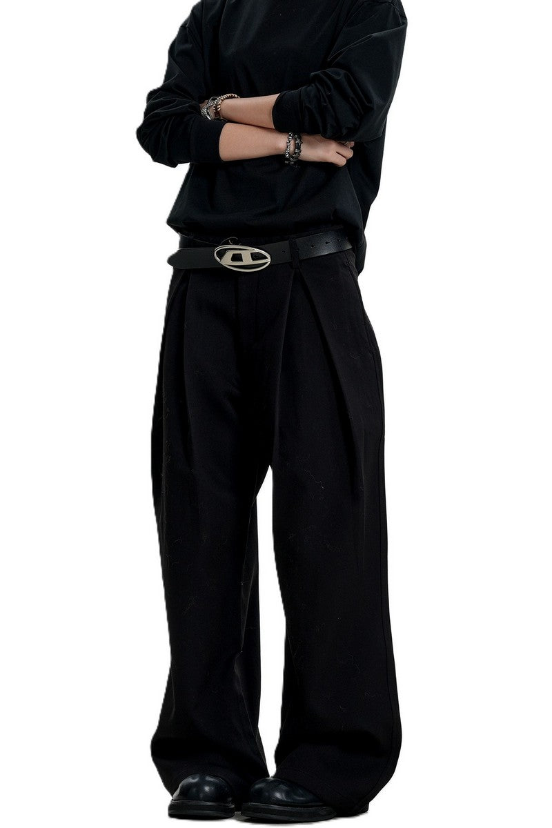 Draped Pleated Trousers