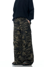 Street Camo Wrinkled Cargo Pants