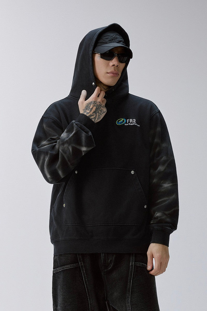 Distressed Tie Dye Hoodie