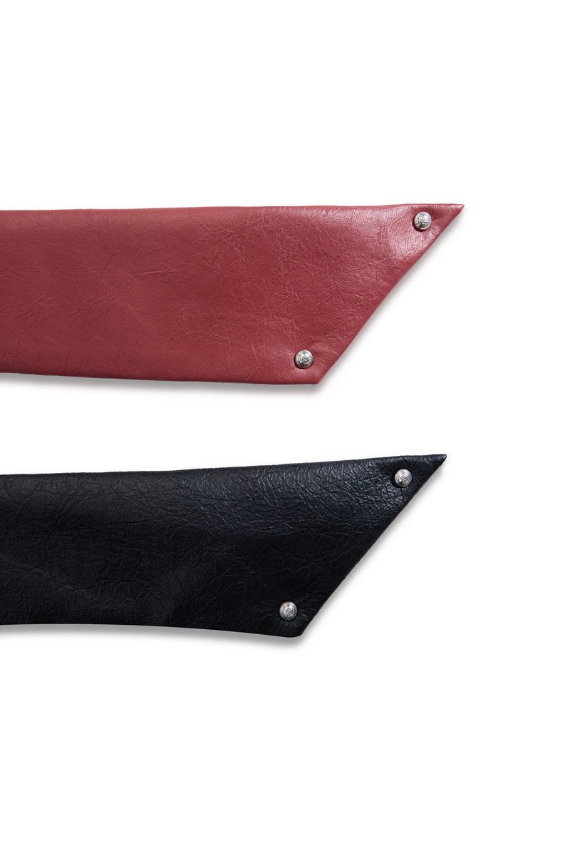 Cracked Leather Tie