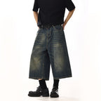 Vintage Black Cropped Shorts
