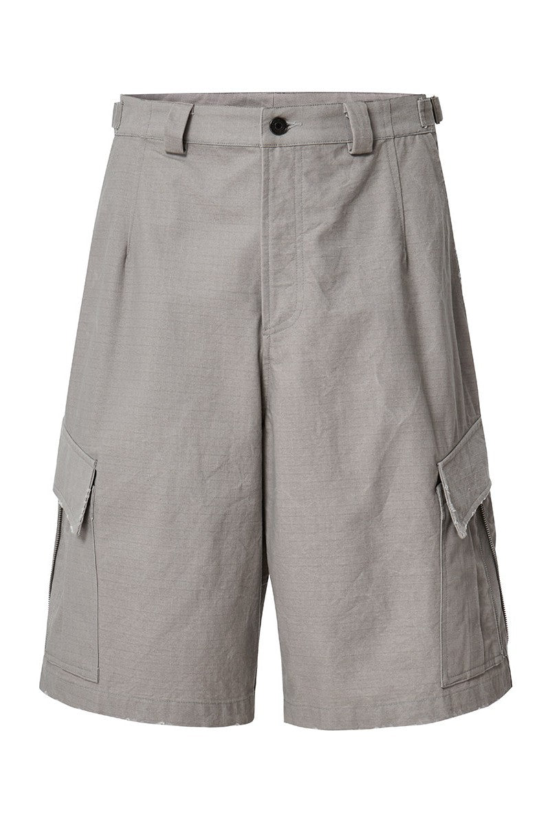 Distressed Utility Cargo Shorts