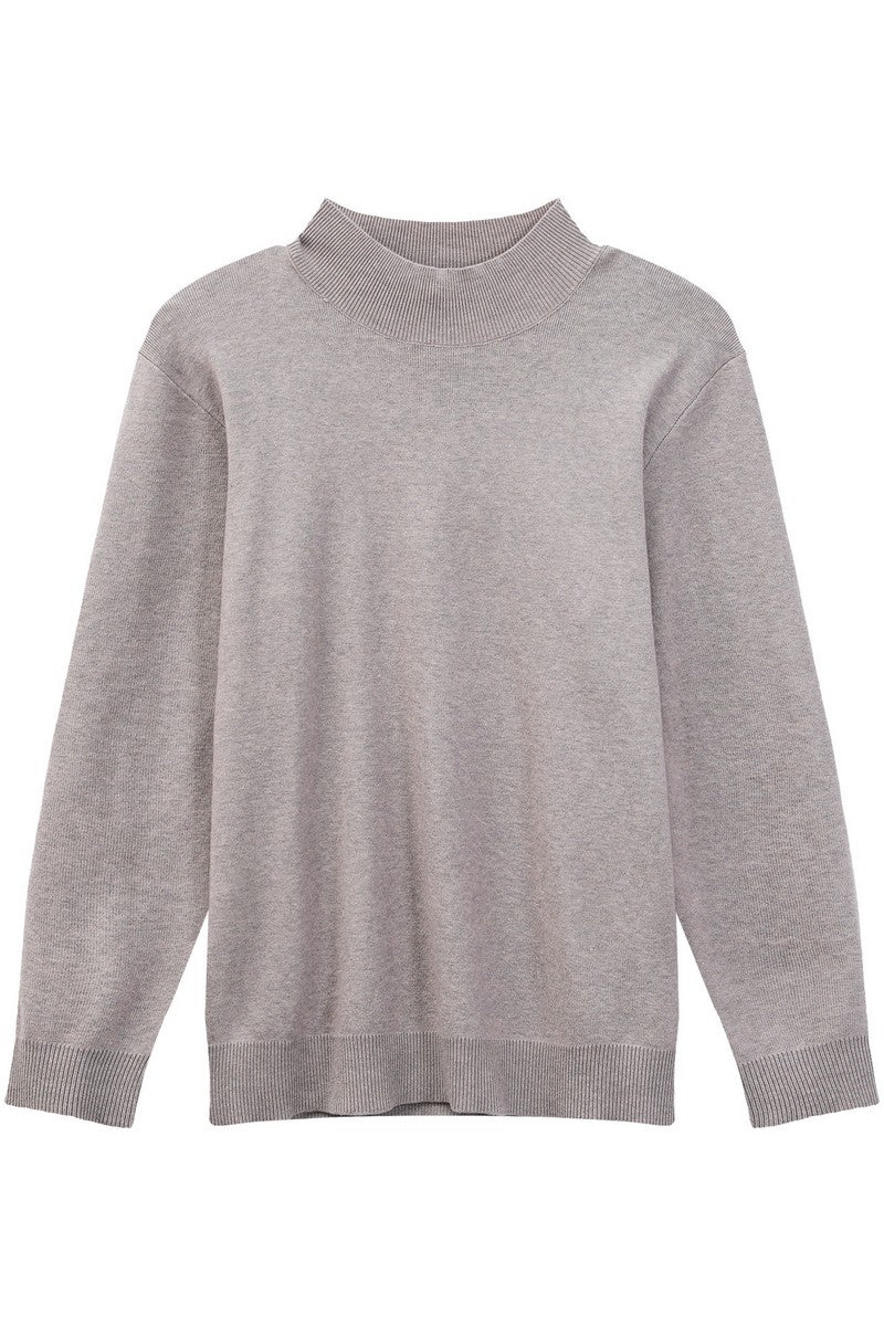 Modal Blend Fitted Turtleneck Sweater
